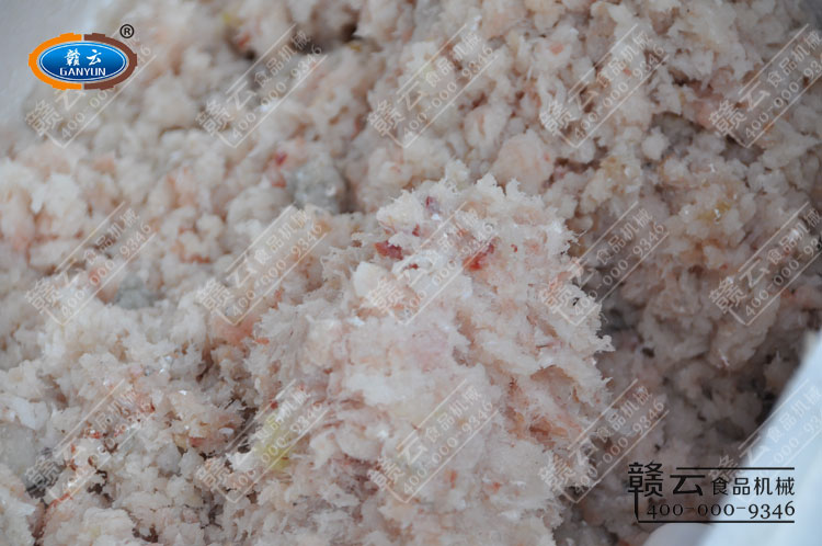 采肉機(jī)采好的鮮魚肉