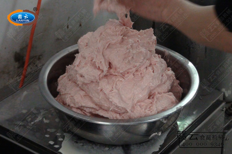 高速肉丸打漿機(jī)打出來(lái)的肉漿