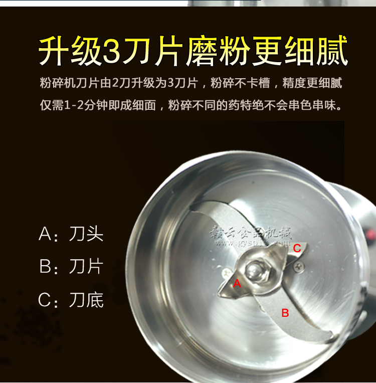 多功能粉碎機(jī)三刀片