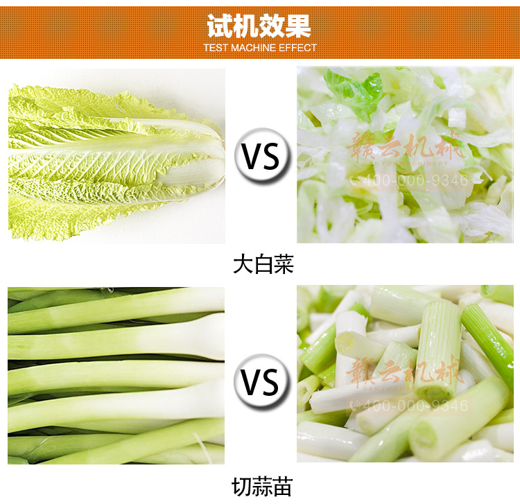 數(shù)字切菜機-115B型雙頭切菜機應(yīng)用效果